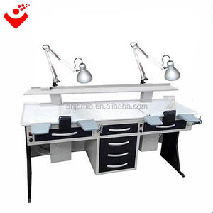 Due persone banco da lavoro odontoiatrico laboratorio attrezzature odontotecnico tavoli laboratorio odontoiatrico Workstation - Product Image 5