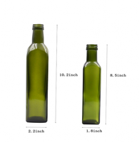 Bouteille à huile gourmet en verre vide de 500 ml avec verseur à levier et bouchon en aluminium