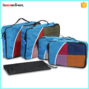 Gros custom 4 conjunto bagages voyage emballage cubes avec livraison étanche sac <span class=keywords><strong>à</strong></span> linge - Product Image 1