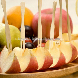 Vente chaude Fourchette à fruits jetable en bambou écologique pour supermarché Foretaste - Product Image 3