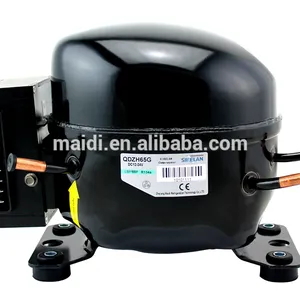 Compressor de gás dc 12/24v r134a, compressor de congelar dc qdzh65g