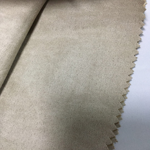 Tissu pour chaussures / tricot warp en faux daim laminé avec de la <span class=keywords><strong>mousse</strong></span> EVA enduite de 2 mm pour la matière de semelle de chaussure - Product Image 1