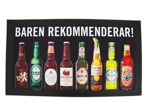 Tappetino da Bar in Poliestere Lavorato a Maglia per Birra Beck's e Runner da Bar per Birra Tedesca Zhiguli Big Rock Kokanee - Product Image 2