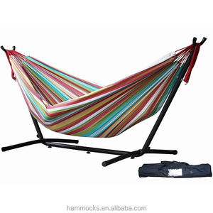 <strong>Hammocks</strong> with Metal <strong>Frame</strong> Steel <strong>Frame</strong> <strong>Hammock</strong> Camping Cotton <strong>Hammock</strong> with Stand - Product Image 1
