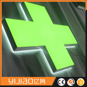 luz <span class=keywords><strong>led</strong></span> luminoso doble cara frontal y trasera <span class=keywords><strong>rotulo</strong></span> <span class=keywords><strong>corporeo</strong></span> 3D para publicidad en centro comercial - Product Image 4