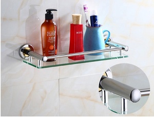 Estantería esquinera <span class=keywords><strong>de</strong></span> vidrio templado esmerilado transparente <span class=keywords><strong>para</strong></span> <span class=keywords><strong>Baño</strong></span> - Product Image 5