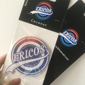 Tùy chỉnh đôi in thẻ giấy làm mát Logo in ấn treo làm mát không khí xe làm mát - Product Image 2