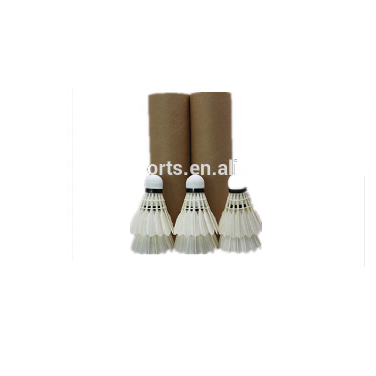 Лучшее качество! Дешевые воланы для бадминтона гусиное перо Волан