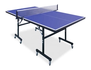 Mesa de <span class=keywords><strong>ping</strong></span> <span class=keywords><strong>pong</strong></span> <span class=keywords><strong>plegable</strong></span> para interiores de tamaño pequeño para niños Precio del fabricante con ruedas - Product Image 1