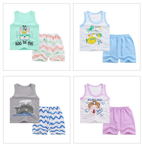 Fresco carino casual senza maniche pantaloncini vestito vendita a buon mercato vestiti coreani per bambini all'ingrosso <span class=keywords><strong>abbigliamento</strong></span> per bambini 2018 - Product Image 5