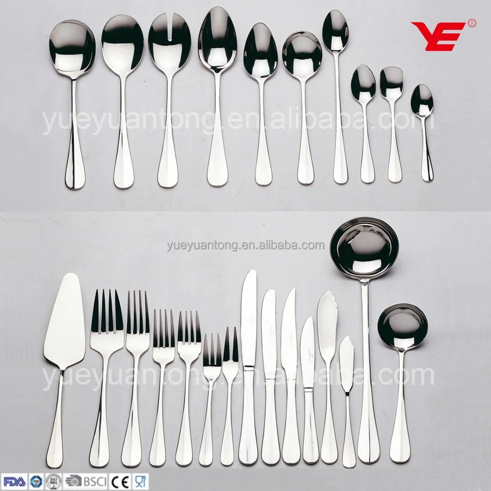 उच्च गुणवत्ता वाले स्टेनलेस चीन flatware