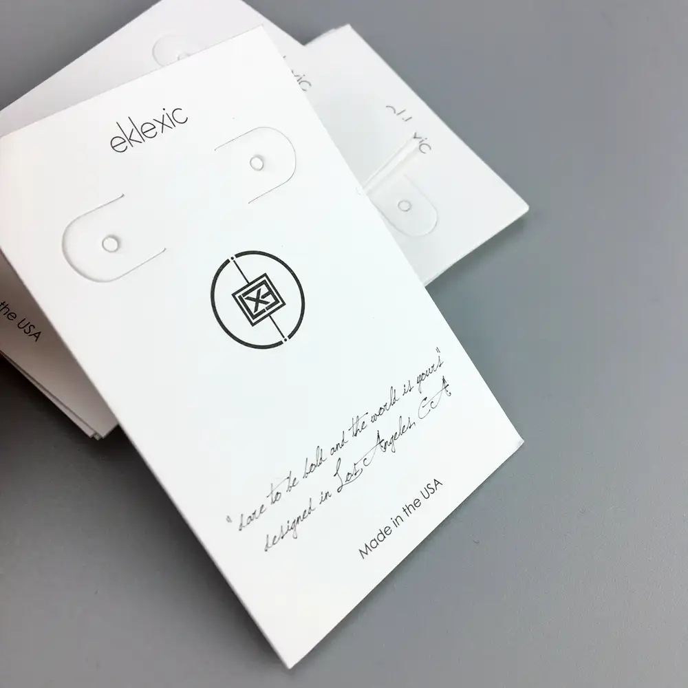 Étiquettes volantes en papier et en carton, Type d'impression à impression personnalisée pour bijoux