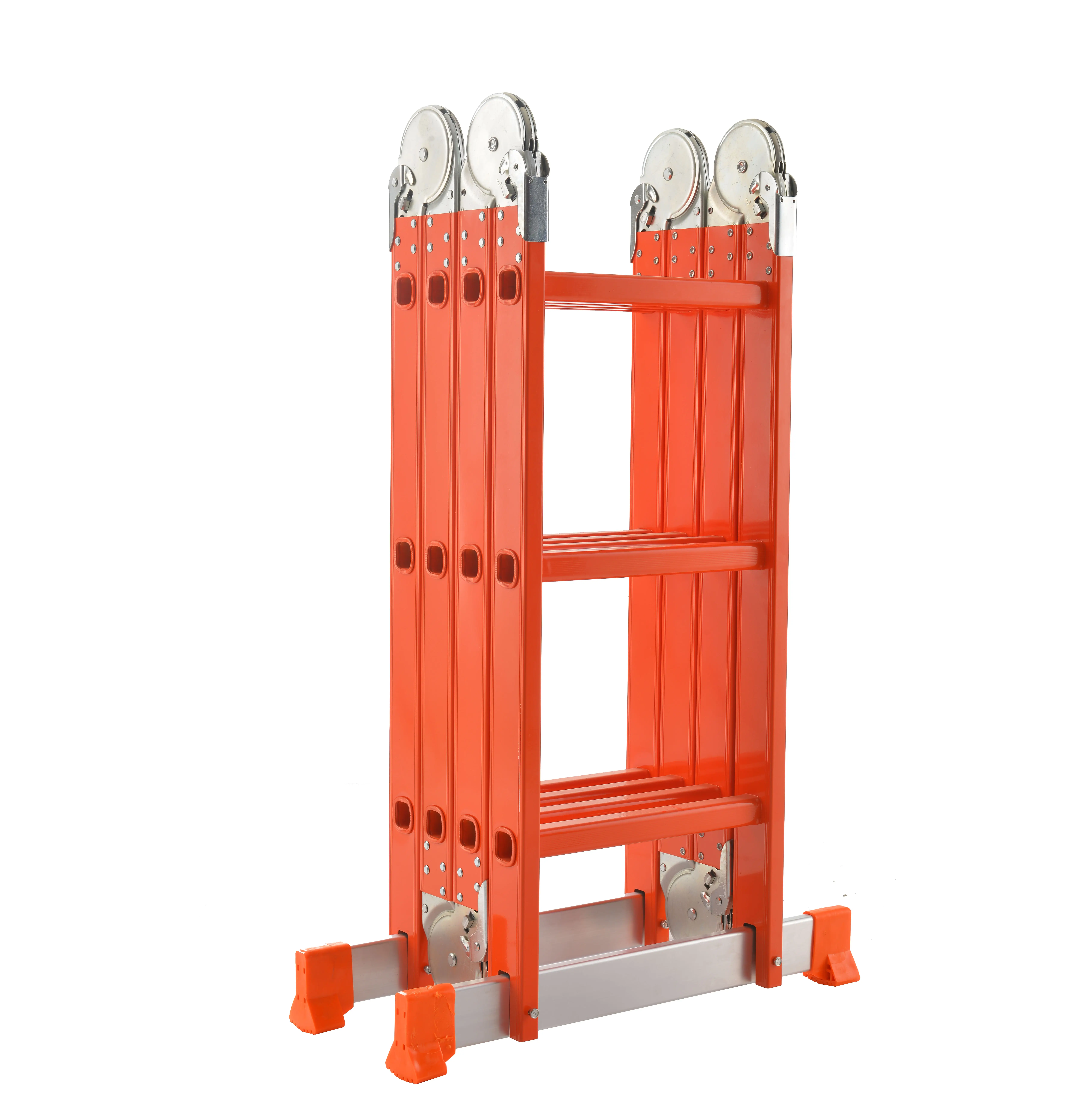 Platform Aluminium Ladder Escada Aluminio Multiproposito 4*3 Precio De Fabrica Directo 3.6M Ajustable Veiligheid Ladder