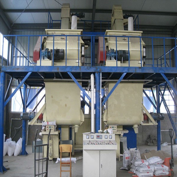 6-8T/H Semi Automatic Premix Dry Mortar Production Line Putty Making Machine
