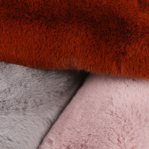 <span class=keywords><strong>Fourrure</strong></span> de lapin 100% polyester, tissu très doux 20-25mm de haute qualité - Product Image 4
