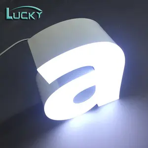3d led colore opzionale logo in alluminio led letter sign