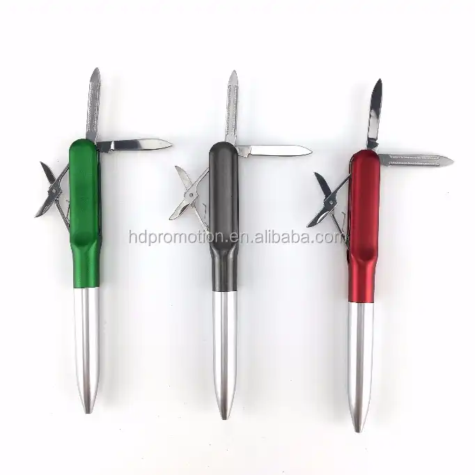 penna di plastica promozionale multi penna funzionale swiss army coltello  scissor