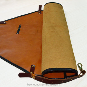 <span class=keywords><strong>Delantal</strong></span> de babero de <span class=keywords><strong>cuero</strong></span> Vintage de alta calidad, <span class=keywords><strong>delantal</strong></span> de Chef con bolsillos, cuello ajustable para cocina, Picnic, barbacoa - Product Image 5