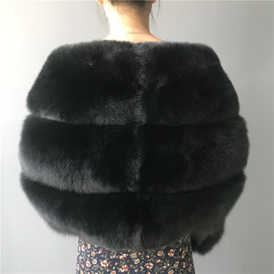 Luxus Aussehen Hochwertige Großhandel Fluffy Real <span class=keywords><strong>Fox</strong></span> Pelz Winter Pelz Schal <span class=keywords><strong>Cape</strong></span> für Frau
