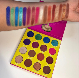Maquillage de marque privée paillettes couleurs mates <span class=keywords><strong>26mm</strong></span> Pan 16 couleurs <span class=keywords><strong>Palette</strong></span> de fard à paupières holographique - Product Image 2