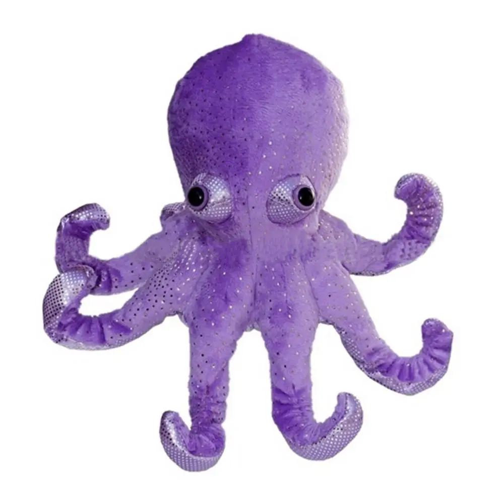 Custom logo Stuffed Plush Sea Animal Purple Octopus Toy