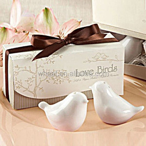 Cadeau de mariage en céramique, oiseaux d'amour pour sel et poivre, vente exceptionnelle, - Product Image 2