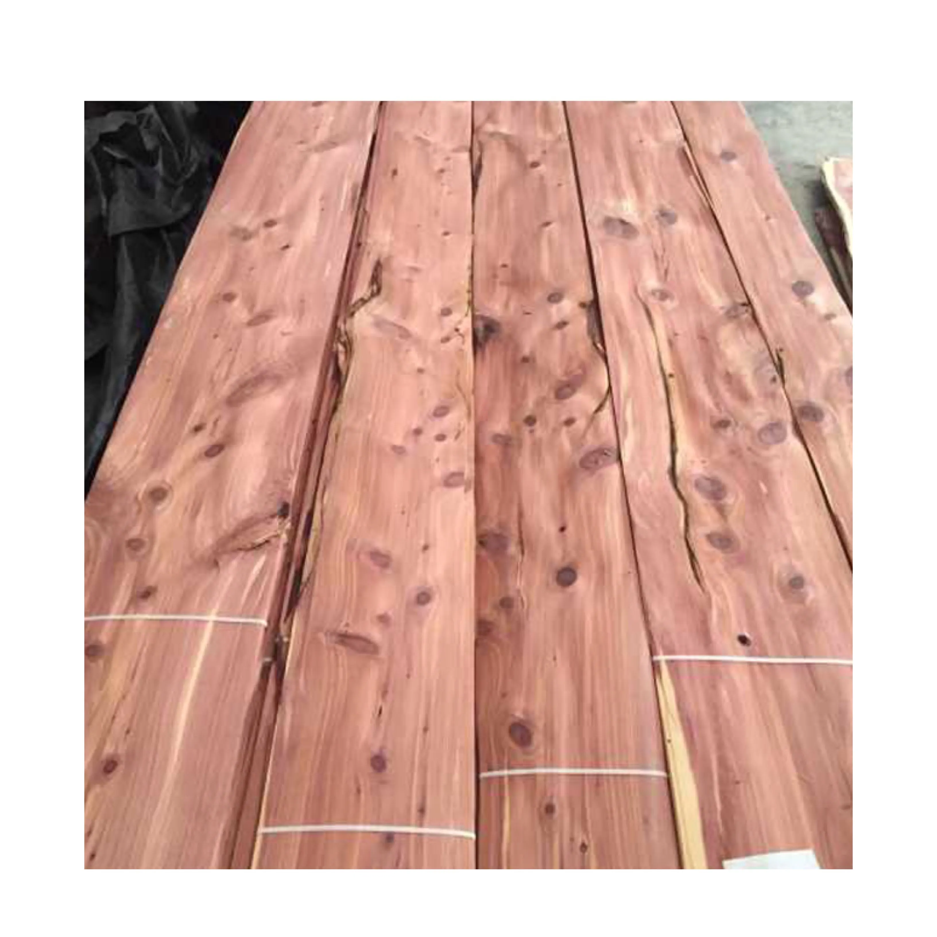 Naturale Impiallacciatura per legno compensato decorazione faccia impiallacciatura di Legno di Cedro Rosso