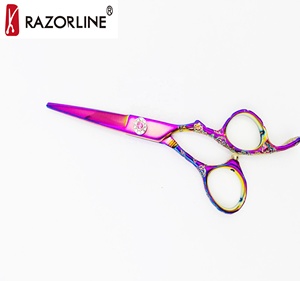 Venta al por mayor salón de belleza equipo tijeras de pelo 440C japonés profesional de corte de pelo tijeras para Peluquerias - Product Image 6