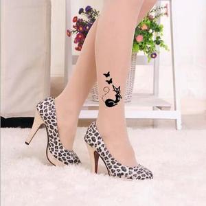 Calze <span class=keywords><strong>Collant</strong></span> Sexy Lucide <span class=keywords><strong>con</strong></span> Motivi Tatuaggio per Ragazze Giovani all'Ingrosso - Product Image 5