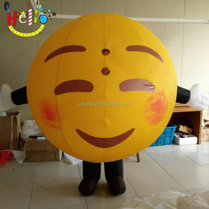 Emote Sad Happy Megamorph-Disfraz inflable para adulto, disfraz de bola inflable - Product Image 4