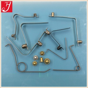 공장 판매 가격 텐트 튜브 V 모양의 강철 단추 봄 클립 - Product Image 2