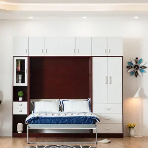 Cama de parede vertical clássica para quarto, venda quente, cama dobrável para sala de estar a1000