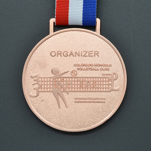 2017 Dollar recompensa oro personalizado voleibol Campeonato medallas deportivas - Product Image 3