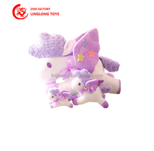 OEM accessori per auto di peluche creativi personalizzati porta telefono simpatico cartone animato da tavolo supporto <span class=keywords><strong>viola</strong></span> elegante <span class=keywords><strong>unicorno</strong></span> imbottito - Product Image 3