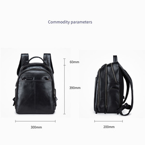 Ba Lô Da Thật Cho Nam, Loại Nhỏ, Phong Cách Cổ Điển, Đi Chợ, Thâm Quyến - Product Image 2