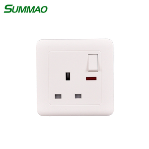 <strong>Wall</strong> <strong>Plug</strong> <strong>Socket</strong> Square 3 Pin Electrical <strong>Sockets</strong> 13A <strong>Wall</strong> Switch <strong>Socket</strong> - Product Image 3