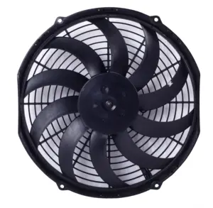 Air conditionné, hp, 7.5 ", 9", 10 ", 11", 12 ", 13", 14 ", 16", ventilateur avec moteur cc 12V et 24V, en promotion et tirer depuis l'usine