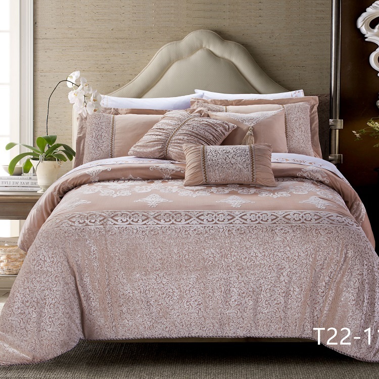 KOSMOS precio al por mayor dubai de lujo jacquard lecho 9 unids elección hogar cama edredón