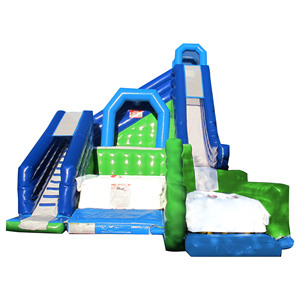 Colchoneta inflable de aventura extrema para saltar, combo de tobogán inflable con bolsa de aire - Product Image 4