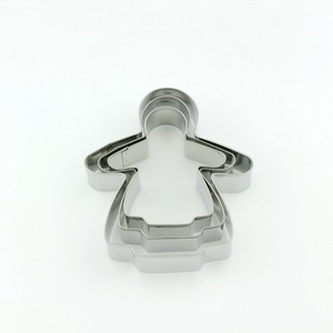 Ensemble de 3 <span class=keywords><strong>emporte</strong></span>-pièces/moules à biscuits en forme d'<span class=keywords><strong>ange</strong></span> de Noël en acier inoxydable 18/0 - Product Image 4
