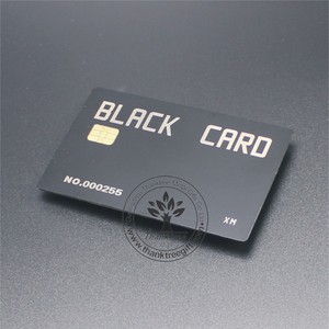 Trung Quốc Sản Xuất Tùy Chỉnh Logo Khắc Matte Đen Thép Không Gỉ Thẻ Kinh Doanh Kim Loại - Product Image 4