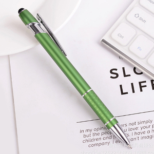 <span class=keywords><strong>2025</strong></span> Đơn Giản Kim Loại Giá Rẻ Nhất Hai Vòng Tròn Bấm Vào Cao Su Sơn Cảm Ứng Stylus Bóng Bút Với Biểu Tượng Tùy Chỉnh Đầy Màu Sắc Nhôm Bút - Product Image 2