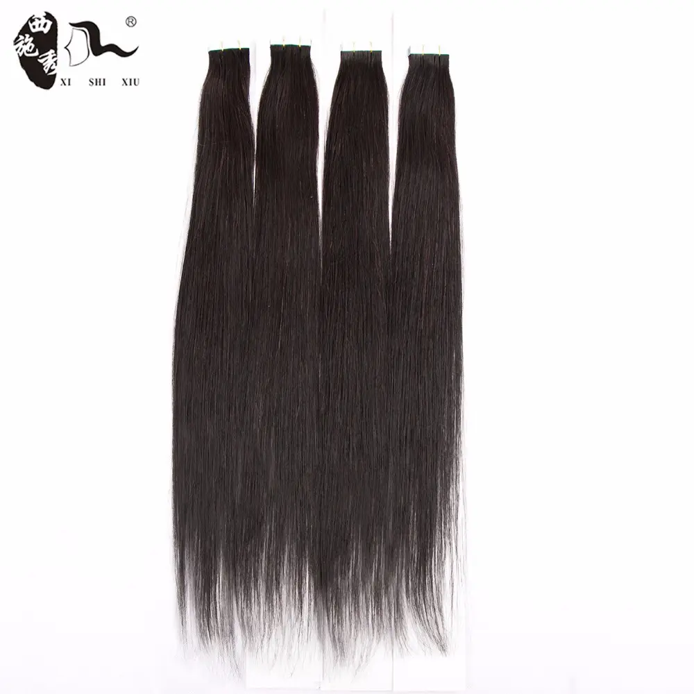 Xishixiuhair Groothandel 12a Ruwe Tape In Hair Extensions Ruw Haar Remy Dubbel Getekend 100% Russische Menselijke Maagdelijke Tape In Haar
