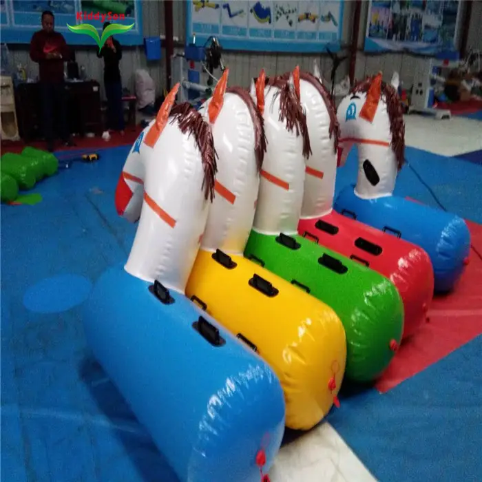 Favorable price inflatable bouncy horse for kids and adults, racing inflatable horse