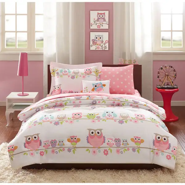 Kids Noctural Nellie Owl 8-piece Bed in a Bag with Sheet Set