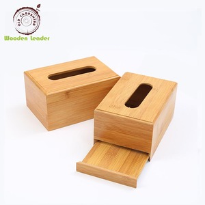 Boîte de rangement réutilisable pour serviettes de table, distributeur Facial en bambou, carré, moderne, personnalisé, vente en gros, unités - Product Image 5