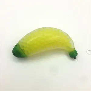 ТПР сжимаемая игрушка-антистресс в форме банана с мини-шариками внутри