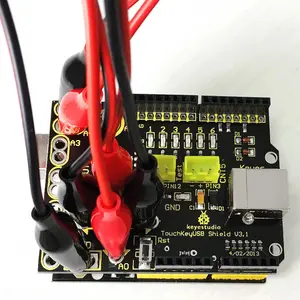 Makeys สัมผัสแป้นพิมพ์แบบอะนาล็อกชุดสัมผัสที่สำคัญคณะกรรมการ USB สำหรับ Arduino ชุด