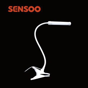 Super <span class=keywords><strong>lumineux</strong></span> 24 led puces 5 w 340 Lm ABS et PC blanc robuste clip bureau de travail <span class=keywords><strong>lit</strong></span> table d'appoint lampe - Product Image 2