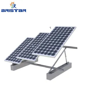 10KW PV las estructuras de aluminio Solar del Panel de concreto techo plano con balasto soportes de montaje